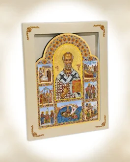 1707 Άγιος Νικόλαος με σκηνές βίου