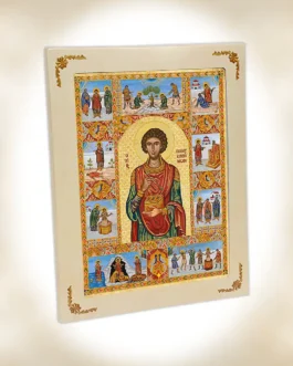 1708 Άγιος Παντελεήμων με σκηνές βίου